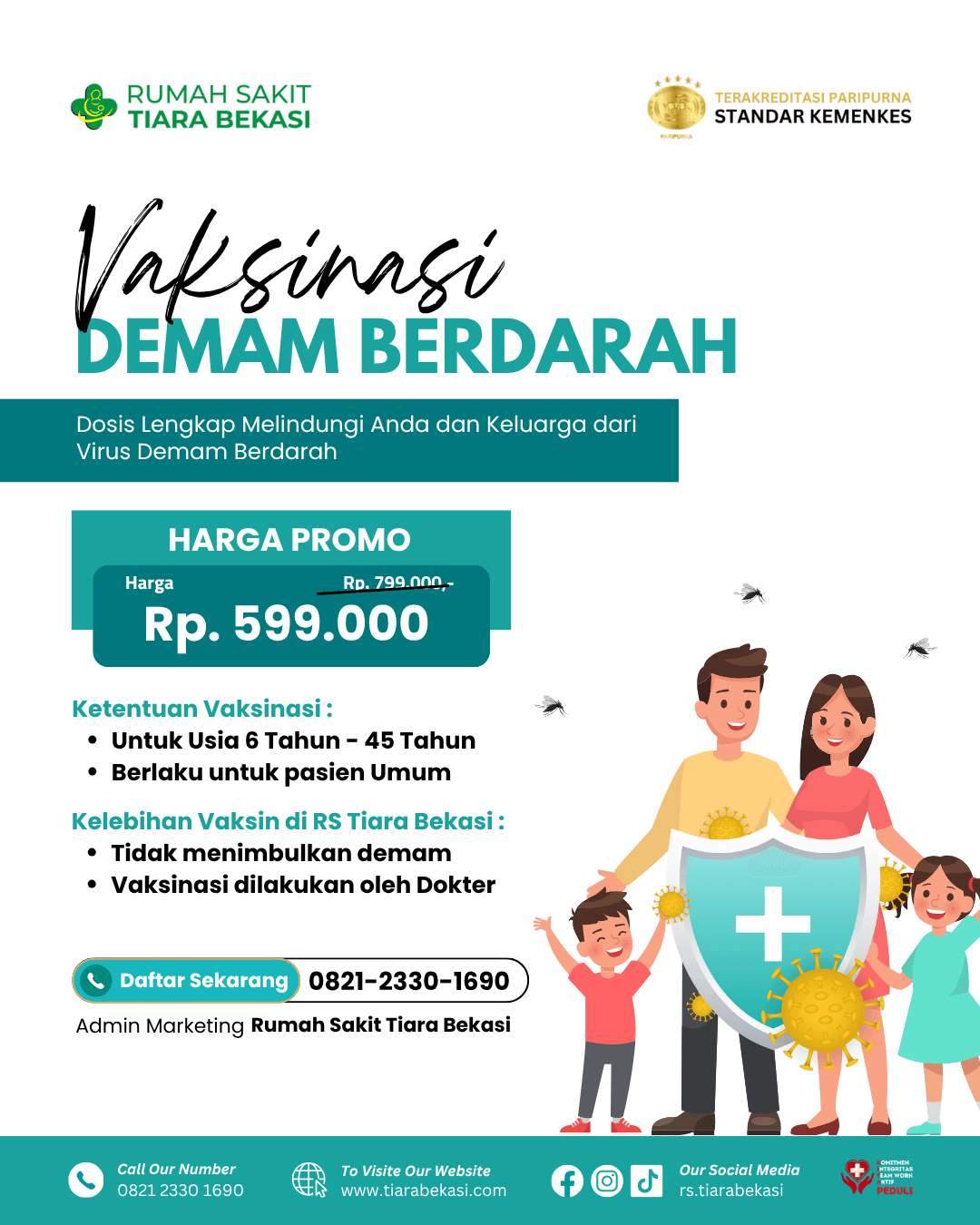 Paket Vaksinasi DBD (2 Dosis)