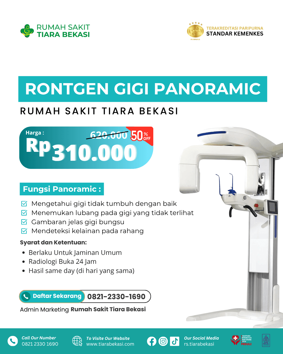 Promo Rontgen Gigi Panoramic 2D